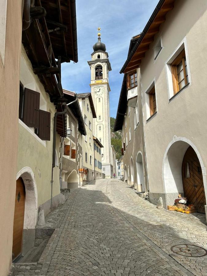 Bed and Breakfast Weisses Kreuz - Crusch Alva Samedan Exterior foto